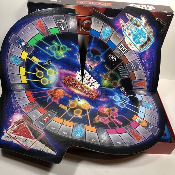 Monopoly Star Wars Edition Board Game Hasbro Gaming  2015 Complete - Picture 4 of 7